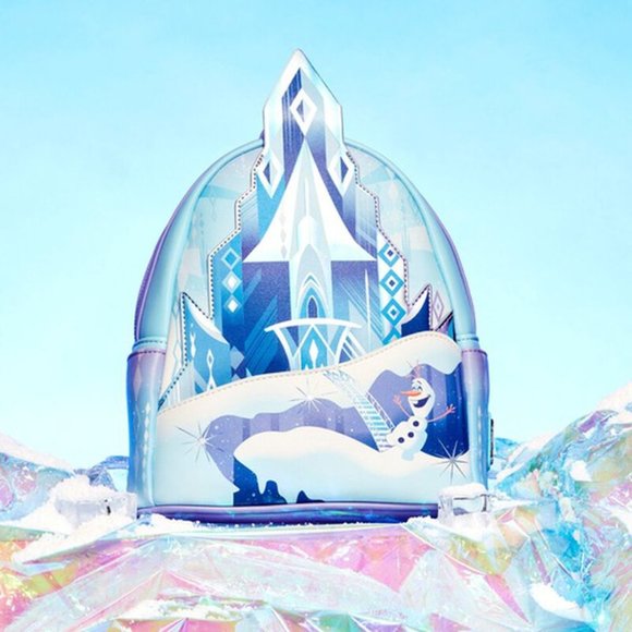 Loungefly Disney Frozen Princess Castle Womens Mini Backpack Purse Elsa Olaf NWT - Picture 7 of 7